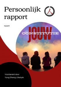 persoonlijk rapport van jouw constitutie